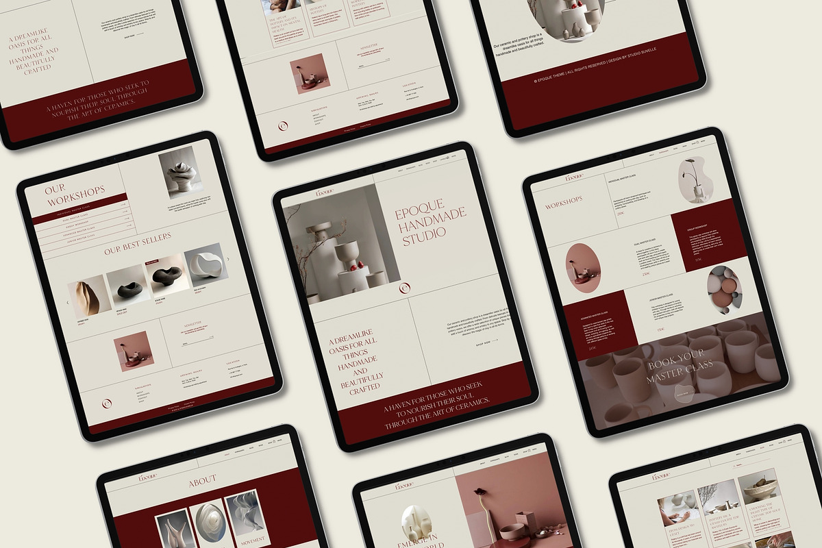 EPOQUE Wix Store Website Theme, a Wix Template by Studio Suvelle (Photo 3 of 10)