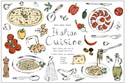 Italian Cuisine Vector Collection, a Graphic by MayaNavits (Thumbnail 1 of 16)