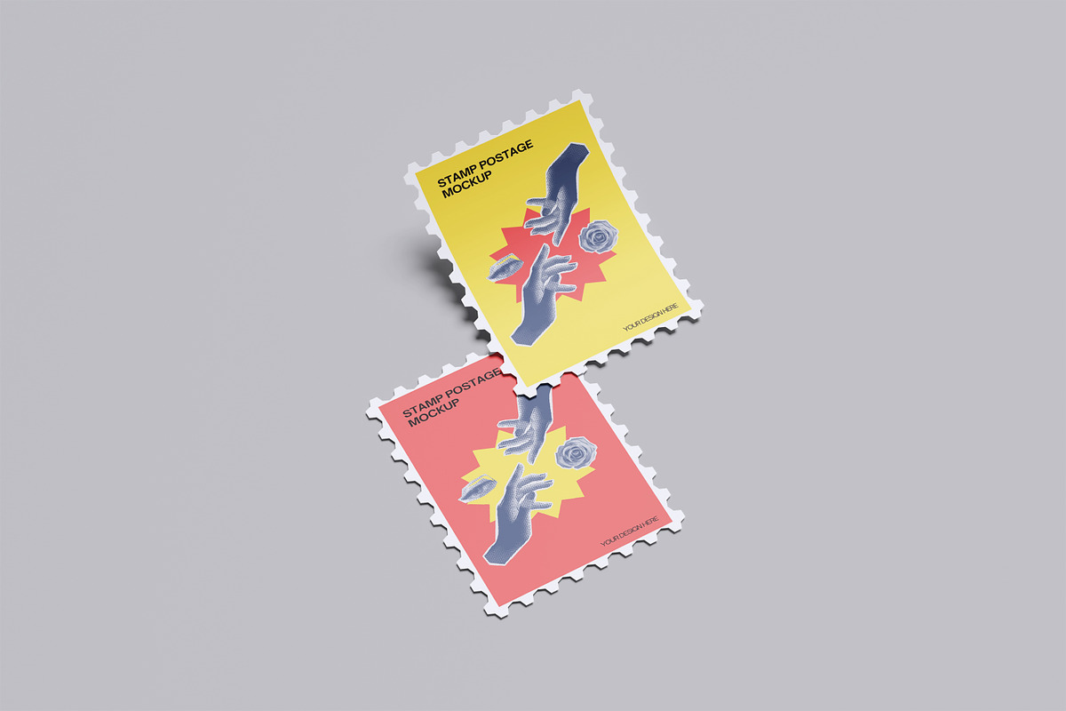 Postage Stamps Mockup, a Product Mockup by Riel Concept (Photo 2 of 5)