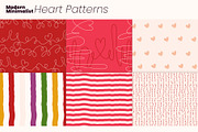 Modern Minimalist Heart Patterns, a Pattern Graphic by moja doodle (Thumbnail 5 of 8)