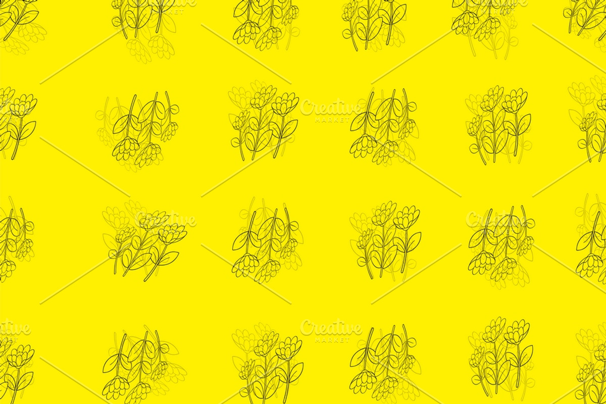 Floral 12 Textile Patterns Bundle, a Pattern Graphic by Aban's World (Photo 8 of 13)
