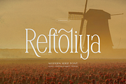 Reftoliya | Modern Serif Font, a Serif Font by gracetype_studio (Thumbnail 1 of 12)