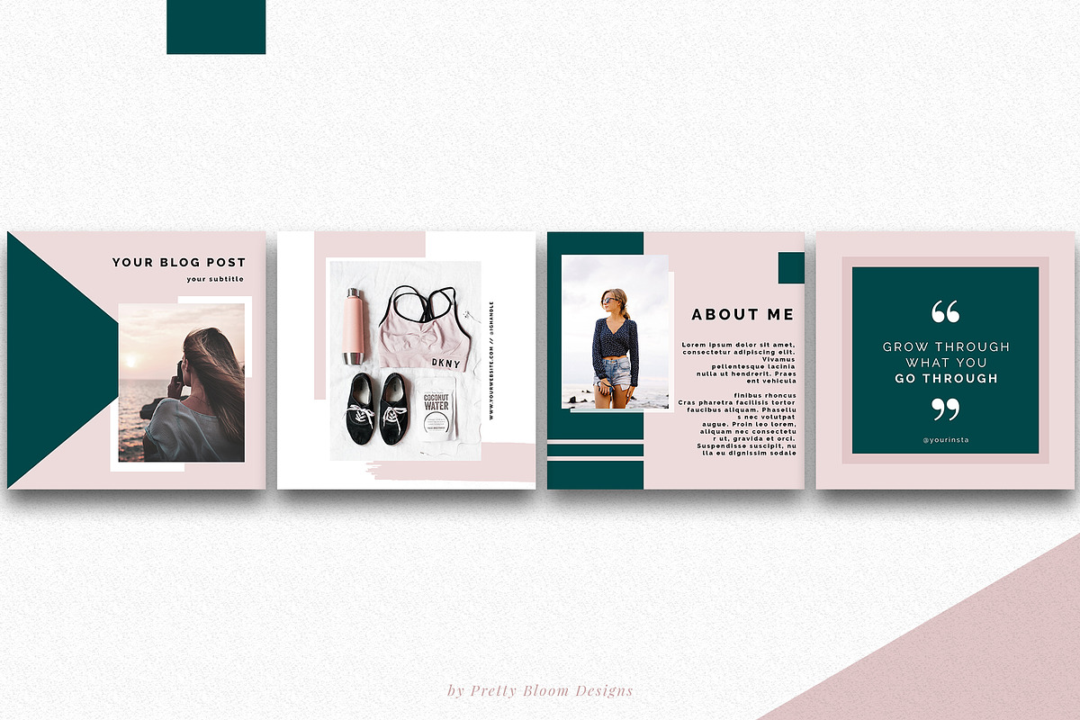 Stylish Instagram Template Bundle, a Social Media Template by Pretty Bloom Designs (Photo 3 of 7)