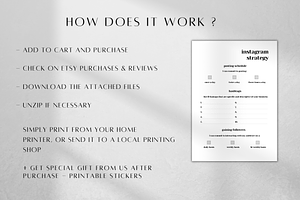 Instagram Planner Printable Canva