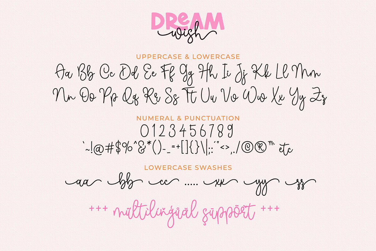 Dream Wish - Cute Handwritten Duo, a Handwritten Font by Airotype (Photo 8 of 10)