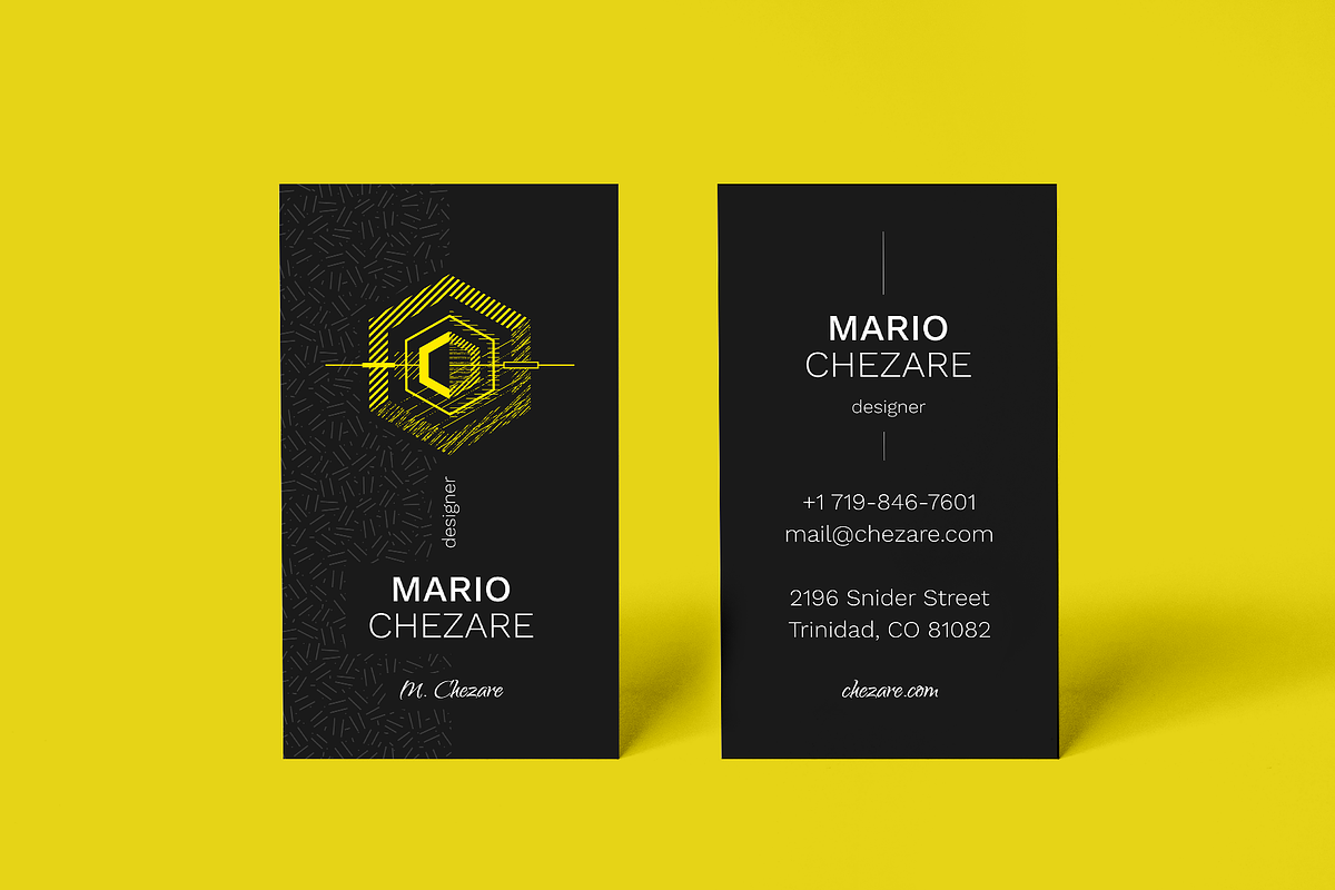 Chezare B. 8 Business Card Templates, a Business Card Template by le-genda (Photo 8 of 9)