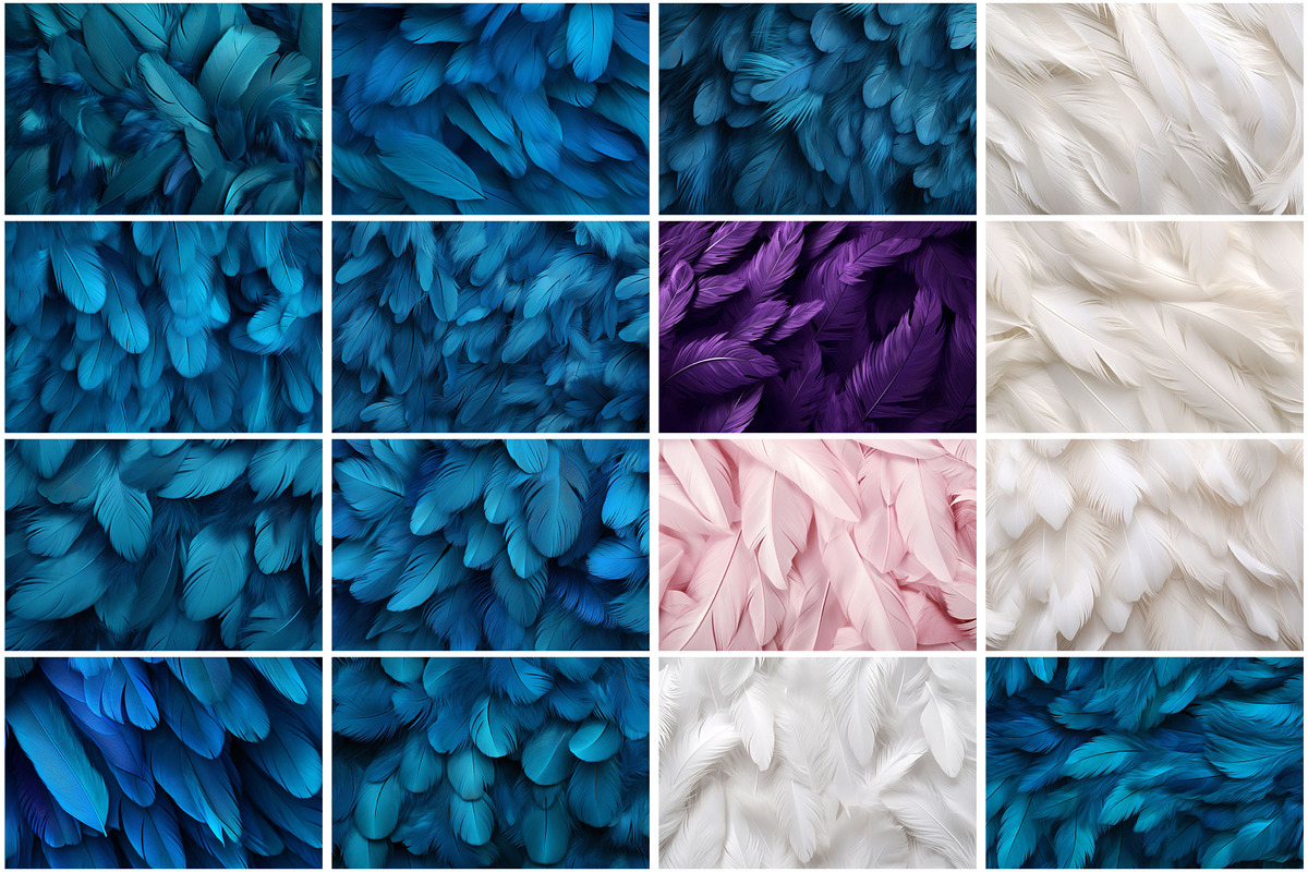 Colorful Feathers Texture Background, a Texture Graphic by Forhadx5 (Photo 7 of 8)