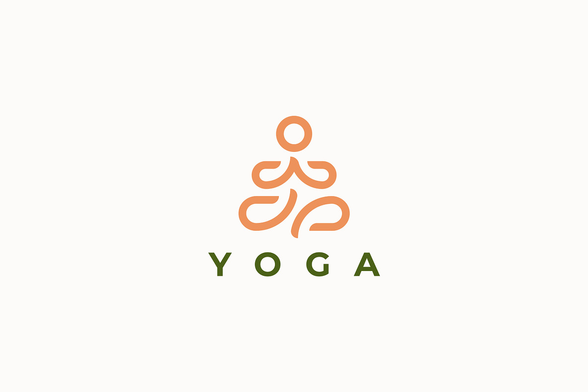 Yoga Logo Pose Silhouette Meditation, a Branding & Logo Template by Signatoro (Photo 2 of 3)