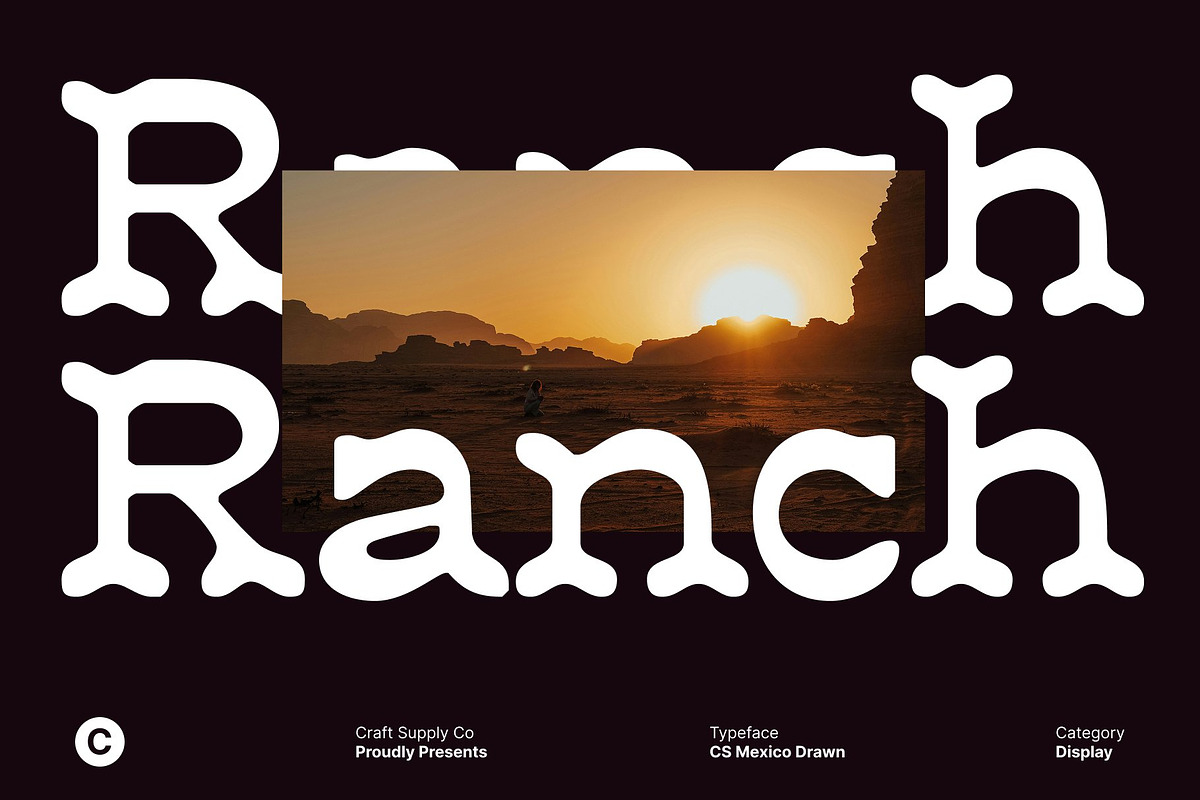 CS Mexico Drawn, a Serif Font by Craft Supply Co. (Photo 3 of 8)
