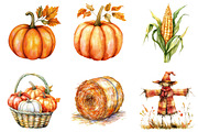 Fall Farm Clipart Bundle, an Illustration by designcity5 (Thumbnail 3 of 5)
