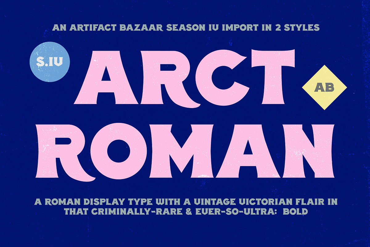 Arct | Bold Modern Victorian, a Serif Font by Artifact Bazaar (Photo 1 of 8)