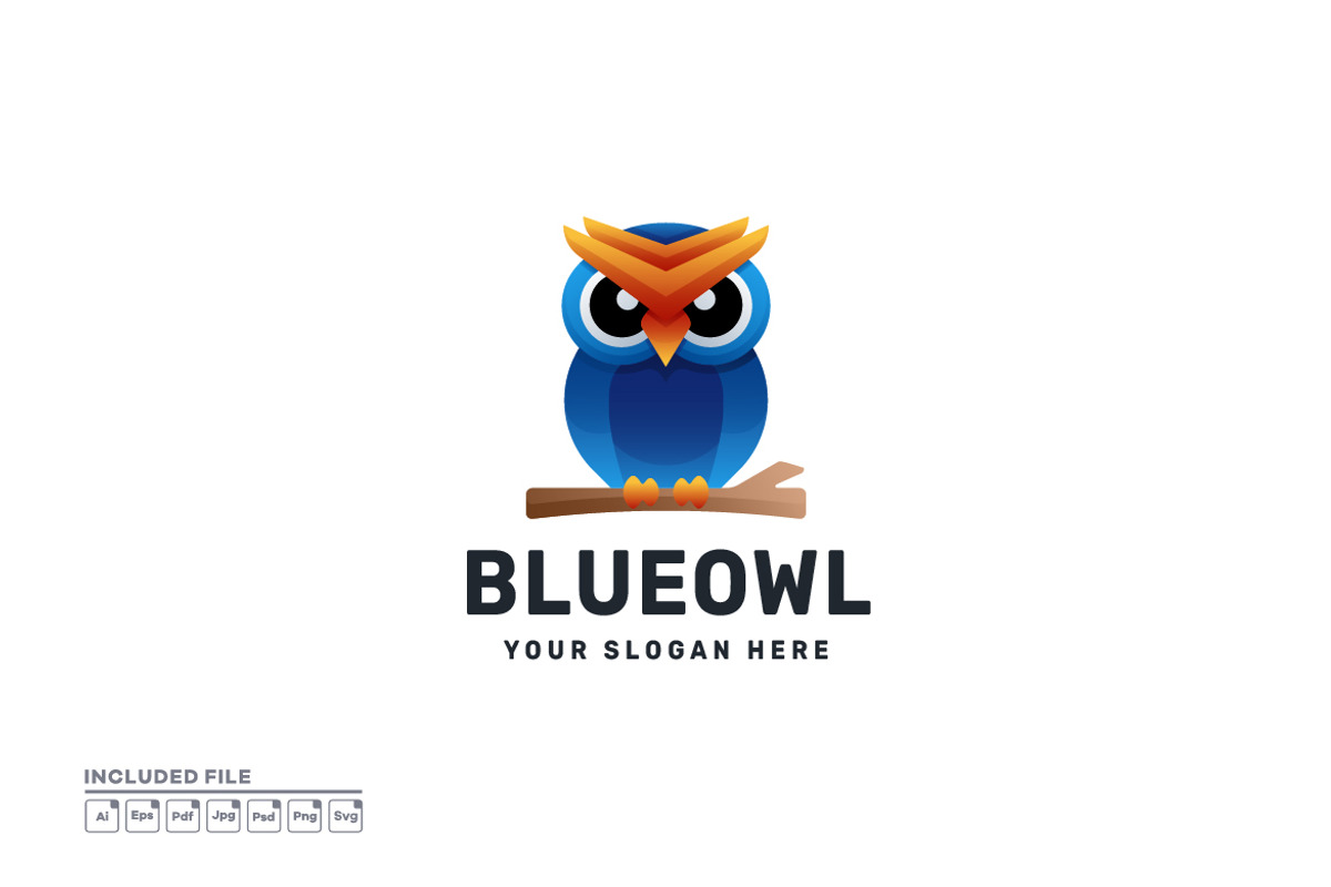 Gradient Colorful Owl Logo Design, a Branding & Logo Template by yuanesei