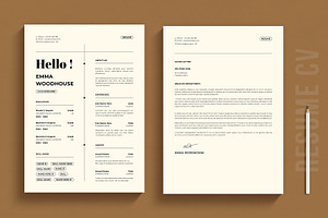 Resume CV Layout, a Resume Template by MightyDesign