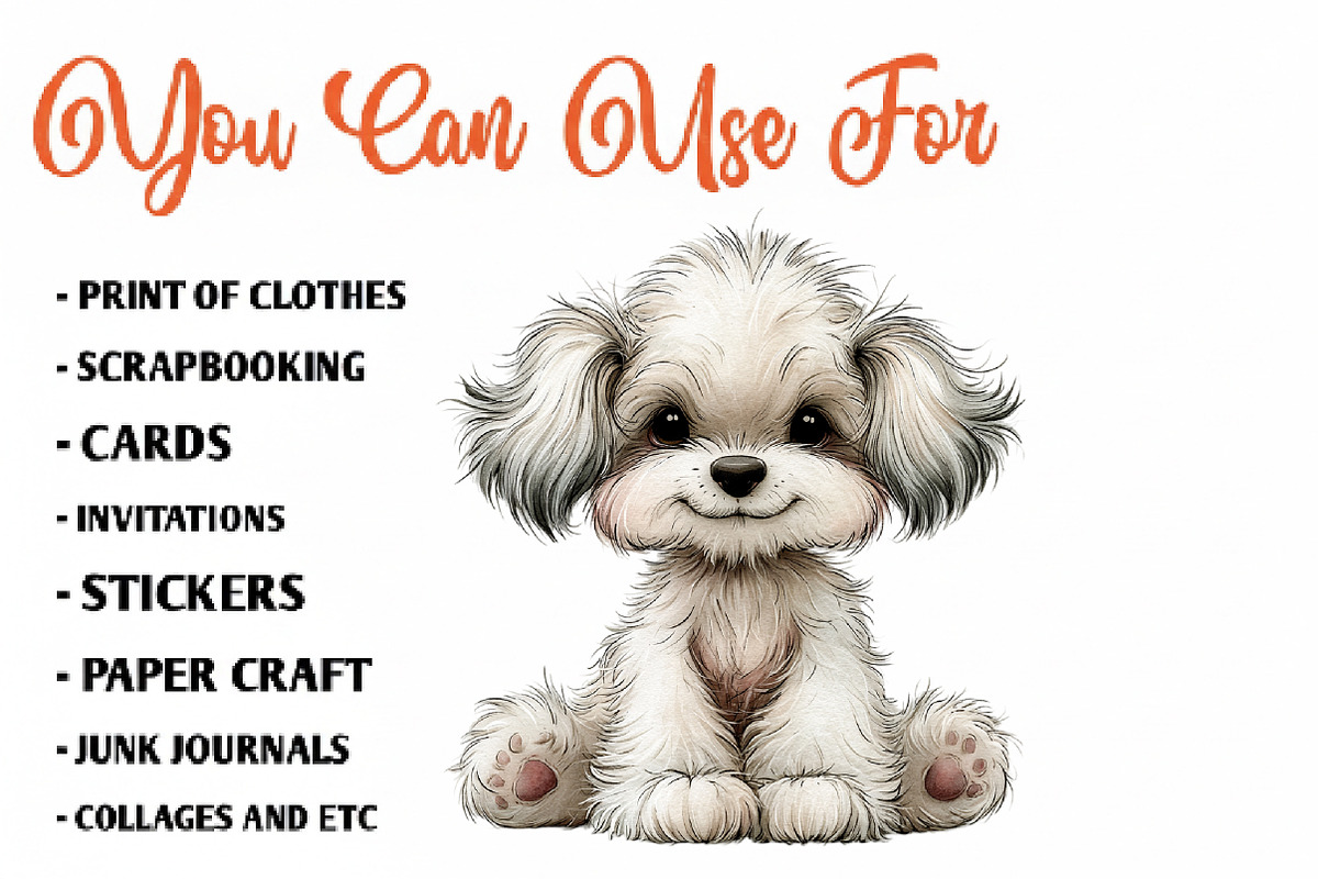 Cute Dog Breed Clipart Bundle, a Seasonal Illustration by CreationArt (Photo 5 of 7)