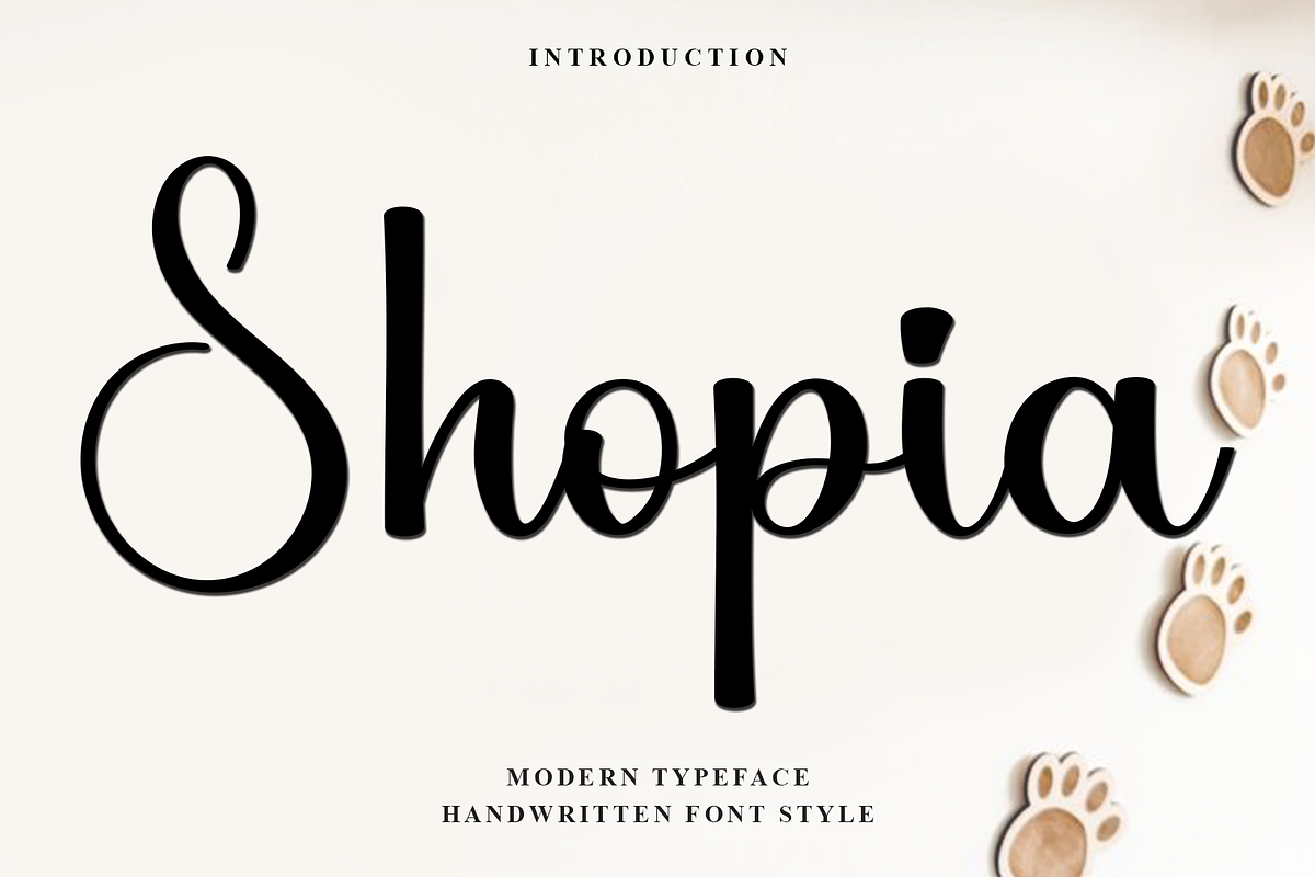 Shopia, a Handwritten Font by InermediaSTUDIO (Photo 1 of 8)