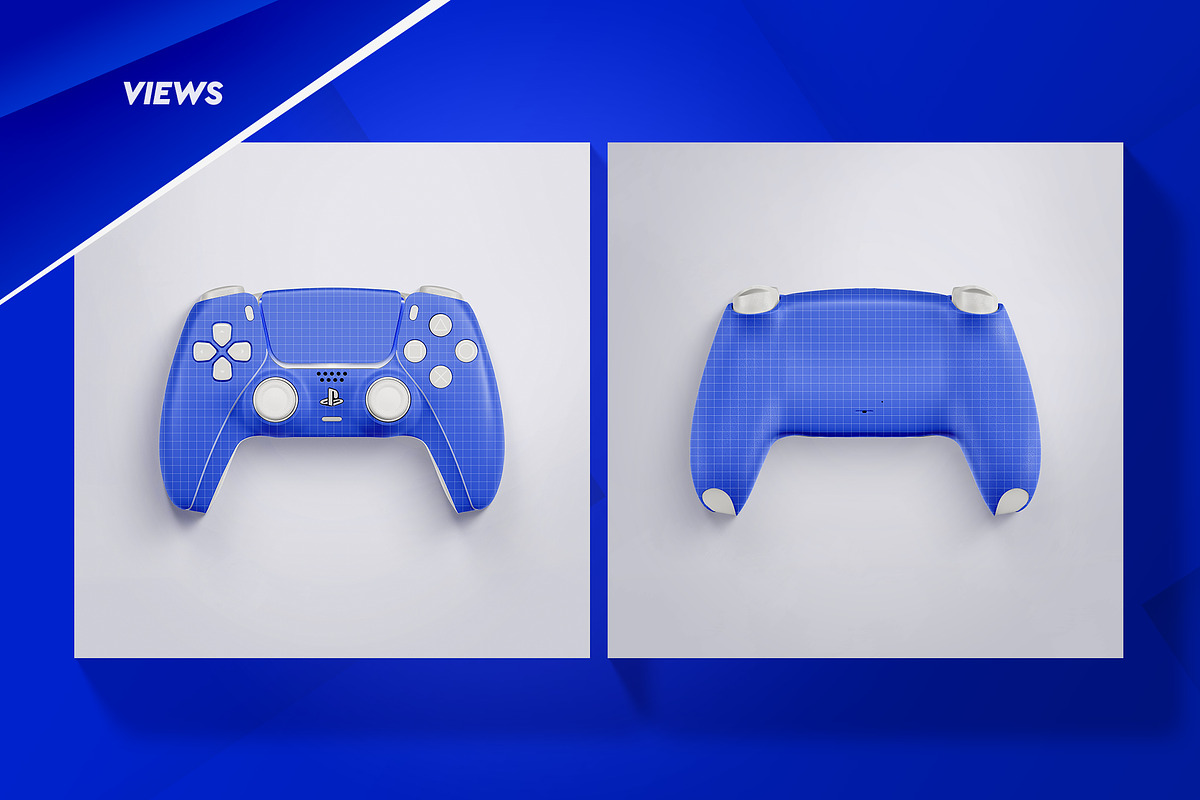 PS5 DualSense Controller set, a Product Mockup by OllStore (Photo 6 of 13)