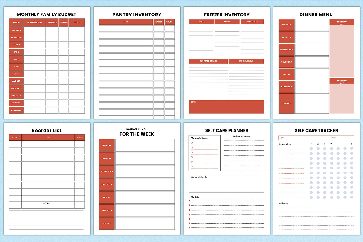2026 Adult ADHD Planner For Canva, a Stationery Template by Shumaya (Photo 6 of 7)