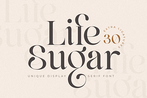 Life Sugar - Unique Serif Font