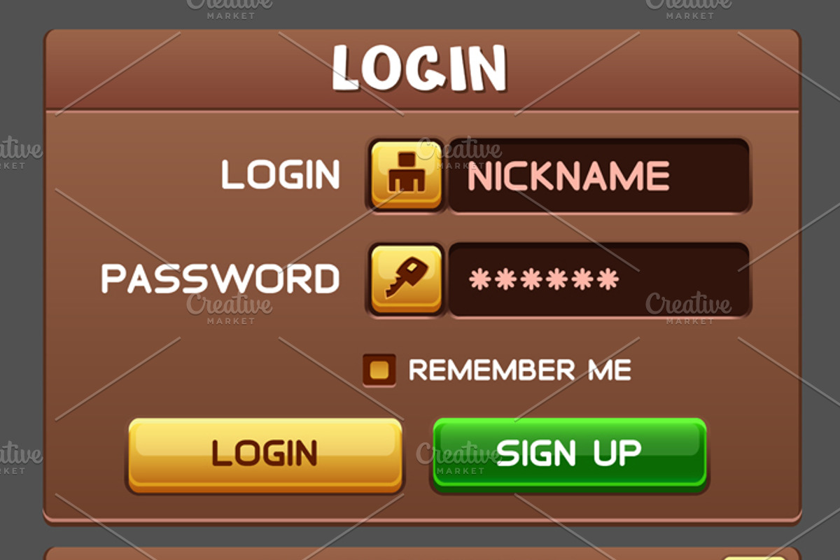Universal Game GUI Pack, an Illustration by Saranai Store (Photo 4 of 14)