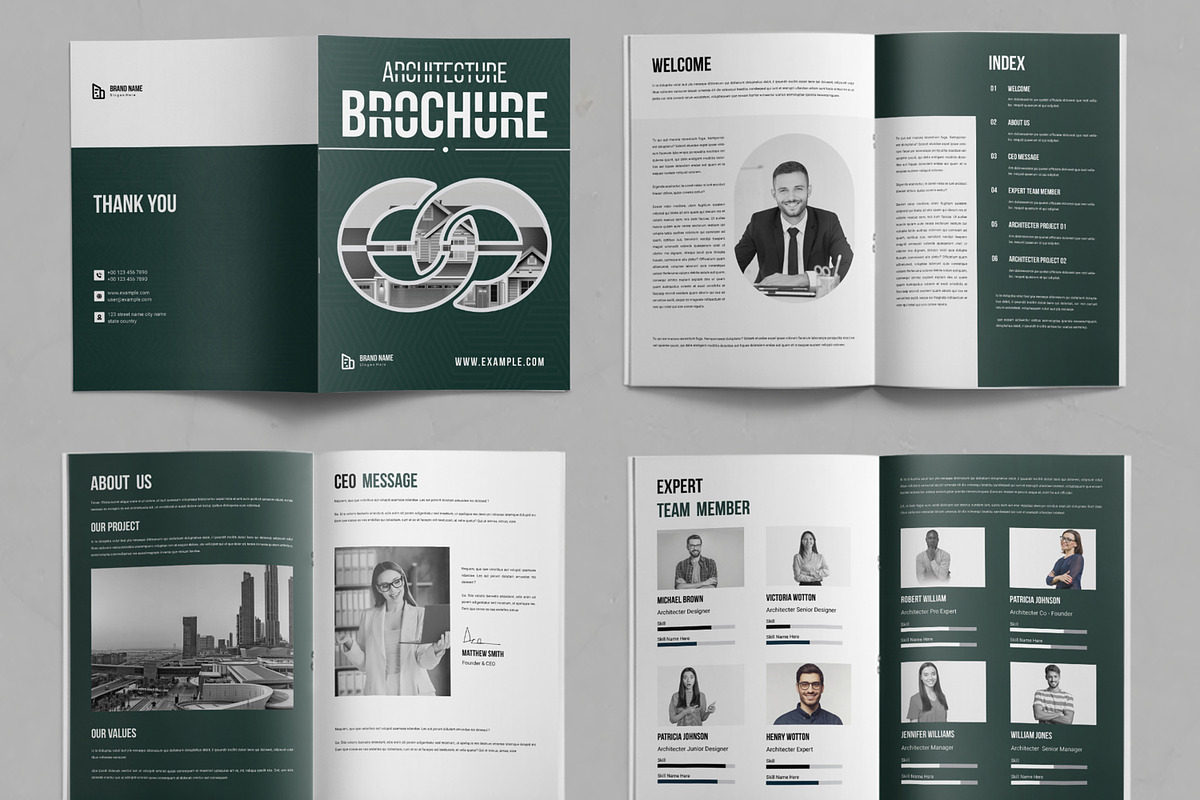 Architecture Brochure Template, a Brochure Template by ContestDesign (Photo 2 of 3)