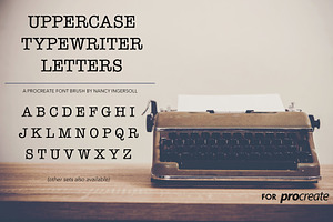 Procreate Typewriter Font Uppercase