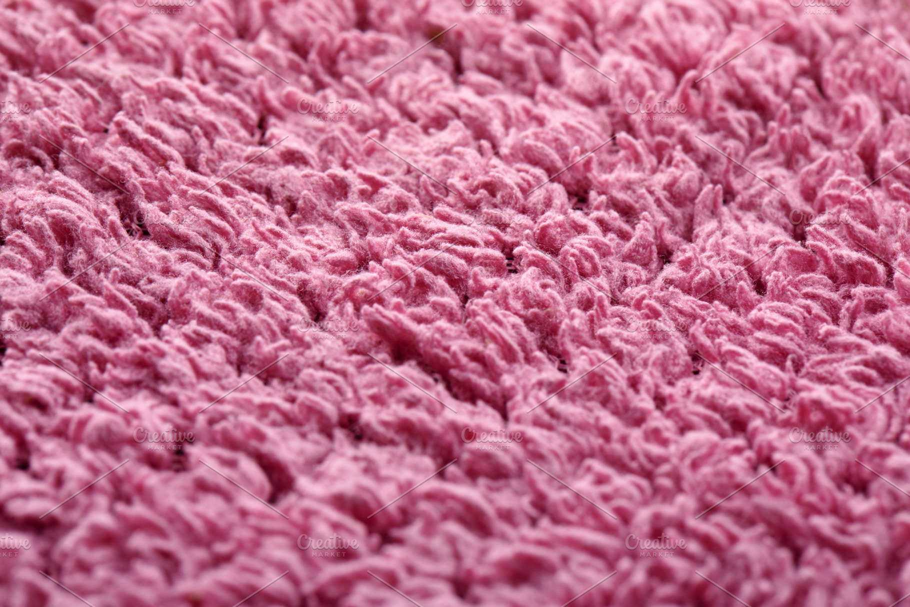 Detailed macro view of soft, pink textured fabric, ideal for bac, a Food & Drink Photo by Ales Munt