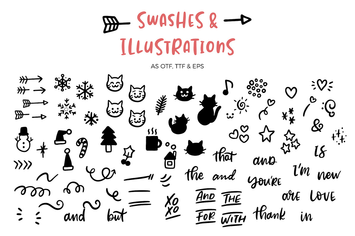 Jealous Kitty - Happy Christmas Font, a Font by Paperly Studio (Photo 10 of 11)