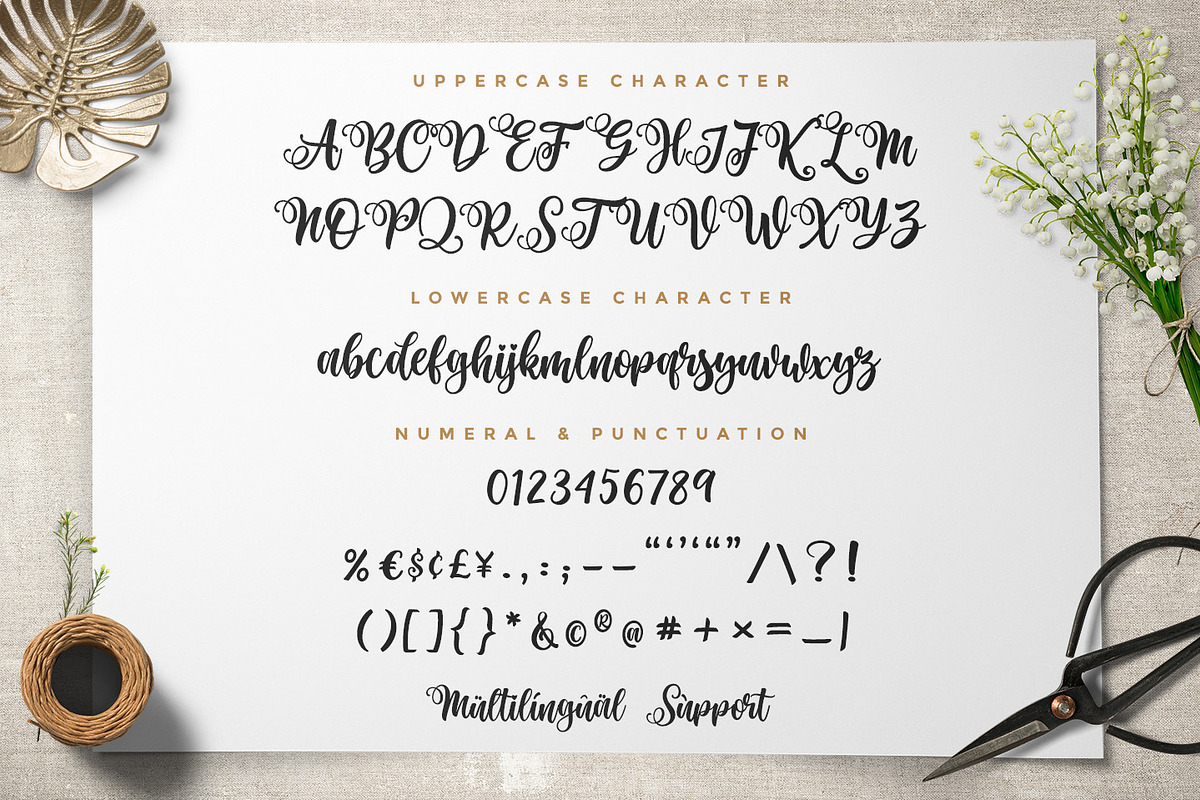 Haniberryku - Beautiful Script Font, a Script Font by Kotak Kuning Studio (Photo 9 of 10)