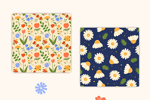 Flowers PNG Clipart Vector Patterns