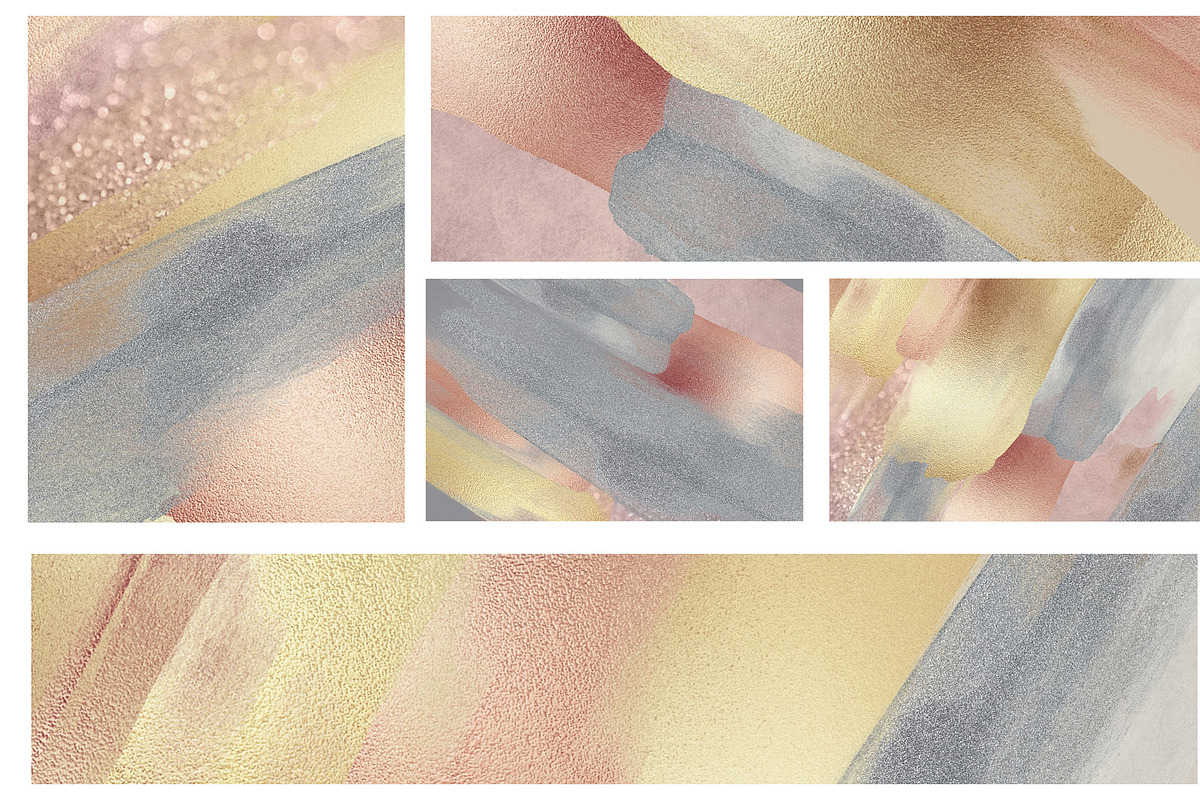Rose Gold Glitter Shapes Bundle, a Texture Graphic by by creative paper (Photo 7 of 47)