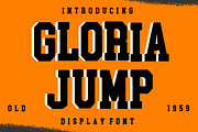 Gloria Jump Font, a Slab Serif Font by Fourteen Letter (Thumbnail 1 of 8)