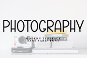 Photography, a Sans Serif Font by InermediaSTUDIO (Thumbnail 2 of 7)