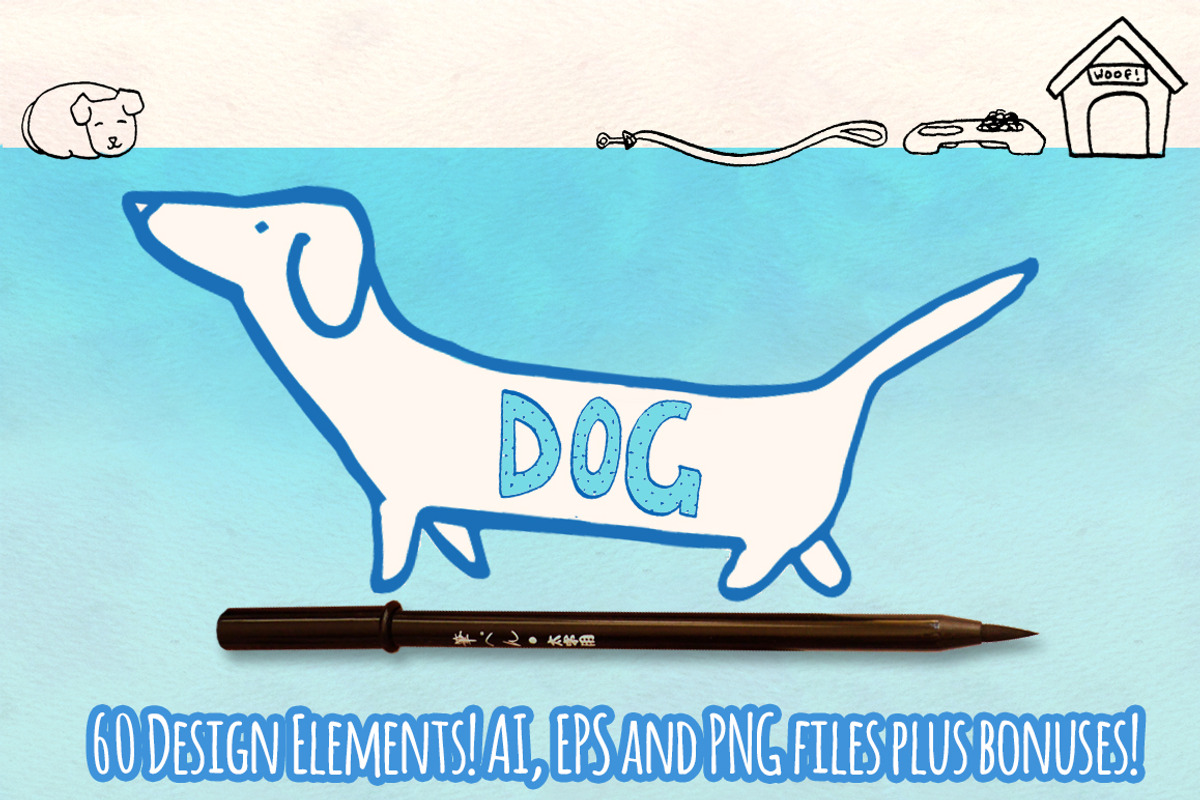 60+ Puppy Dog Vector Graphics Bundle, an Animal Illustration by Violet LeBeaux (Photo 2 of 4)