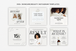 Skin Care Beauty Instagram Templates