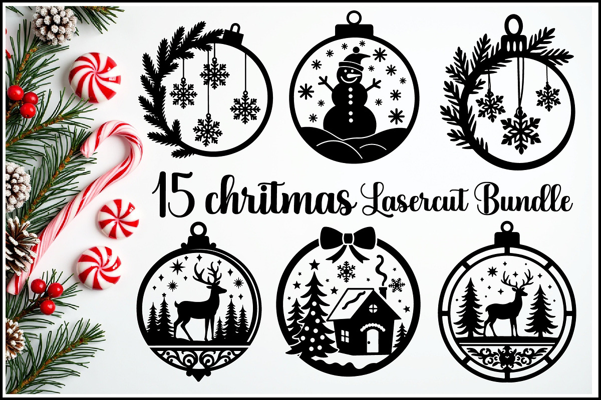 christmas laser cut bundle, christma, a Graphic by Creativeshirt (Photo 1 of 16)
