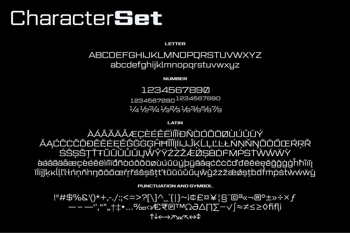 Gemini Cluster - Expanded Fonts, a Sans Serif Font by HARMNESSLESS (Photo 3 of 11)