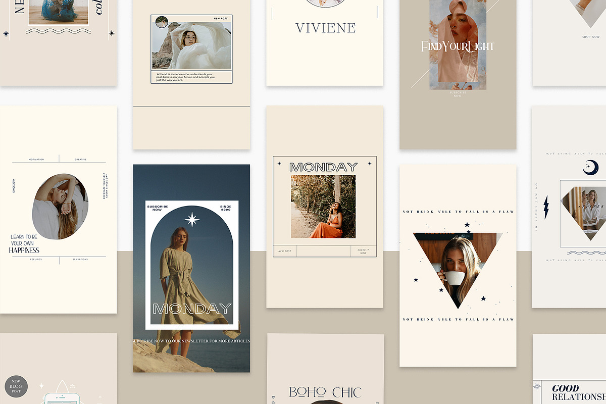 100+ Amethyst Boho Instagram Canva, a Social Media Template by IsikChic (Photo 7 of 10)
