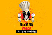 Insane Pizza, a Branding & Logo Template by LuisFaus (Thumbnail 1 of 3)