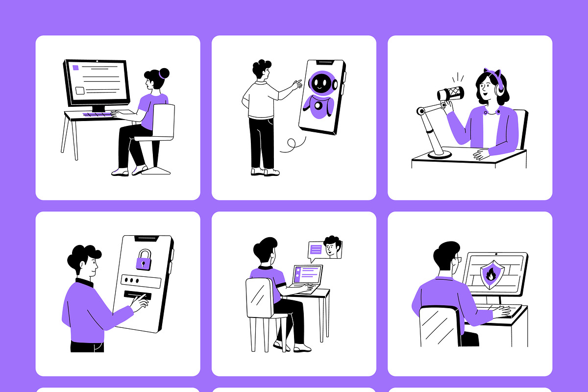 Networking and Communication, a Technology Illustration by Vectors Market (Photo 7 of 9)