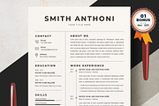 Resume/CV Bundle | 200+ for $29, a Resume Template by ResumeInventor (Thumbnail 202 of 207)