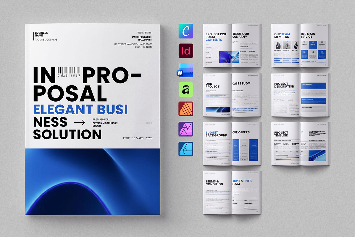 Proposal Bundle 4 in 1, a Brochure Template by ElvinPrint (Photo 2 of 37)