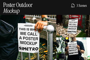 Poster Outdoor Mockup, an Advertising Mockup by Simetrica Labs