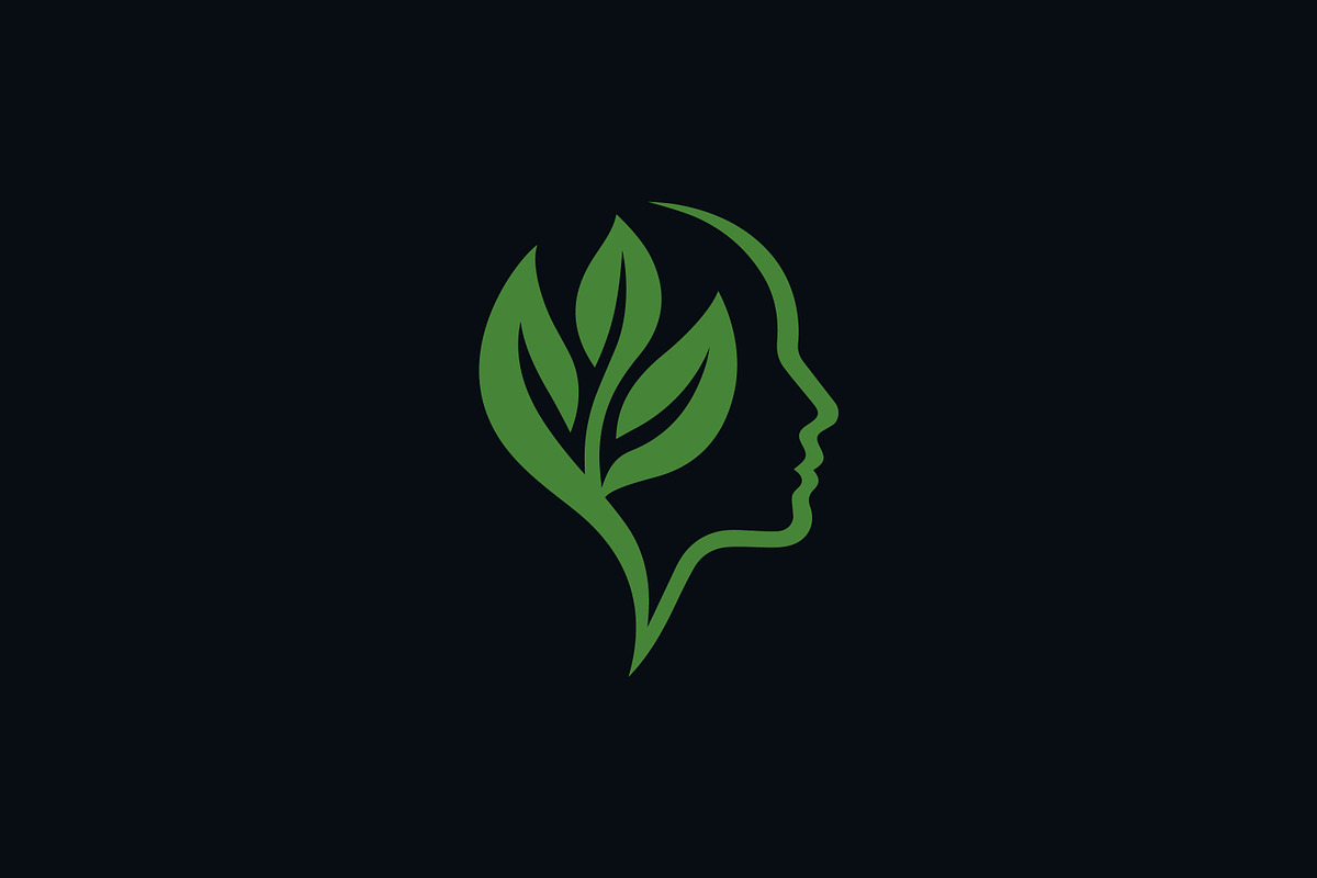 Green Health Mind & Brain Care Logo, a Branding & Logo Template by Signatoro (Photo 3 of 3)