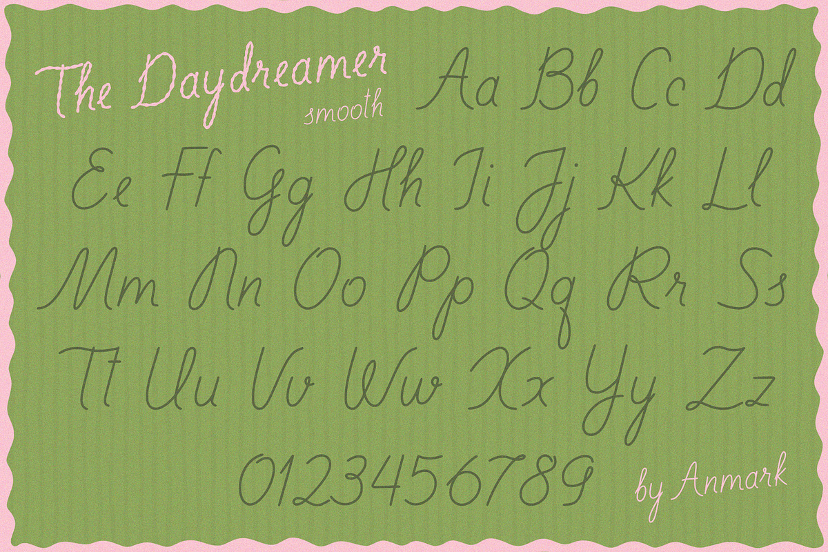 The Daydreamer Romantic Font DUO, a Handwritten Font by AnMark (Photo 8 of 13)
