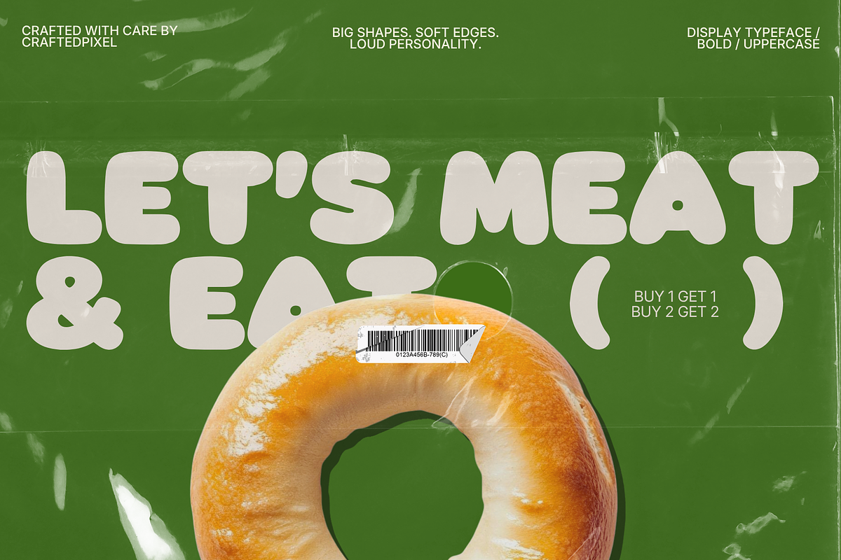 Bunzo – Display Sans Serif Font, a Sans Serif Font by Crafted Pixel (Photo 3 of 7)