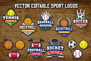 Sports Vintage Logos, an Illustration by Pingebat (Thumbnail 1 of 5)