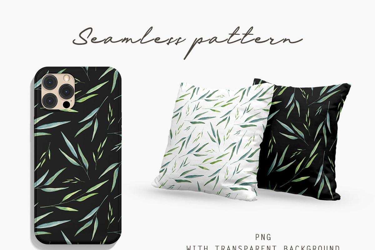 Greenery seamless pattern, a Pattern Graphic by Daryartsy (Photo 2 of 3)