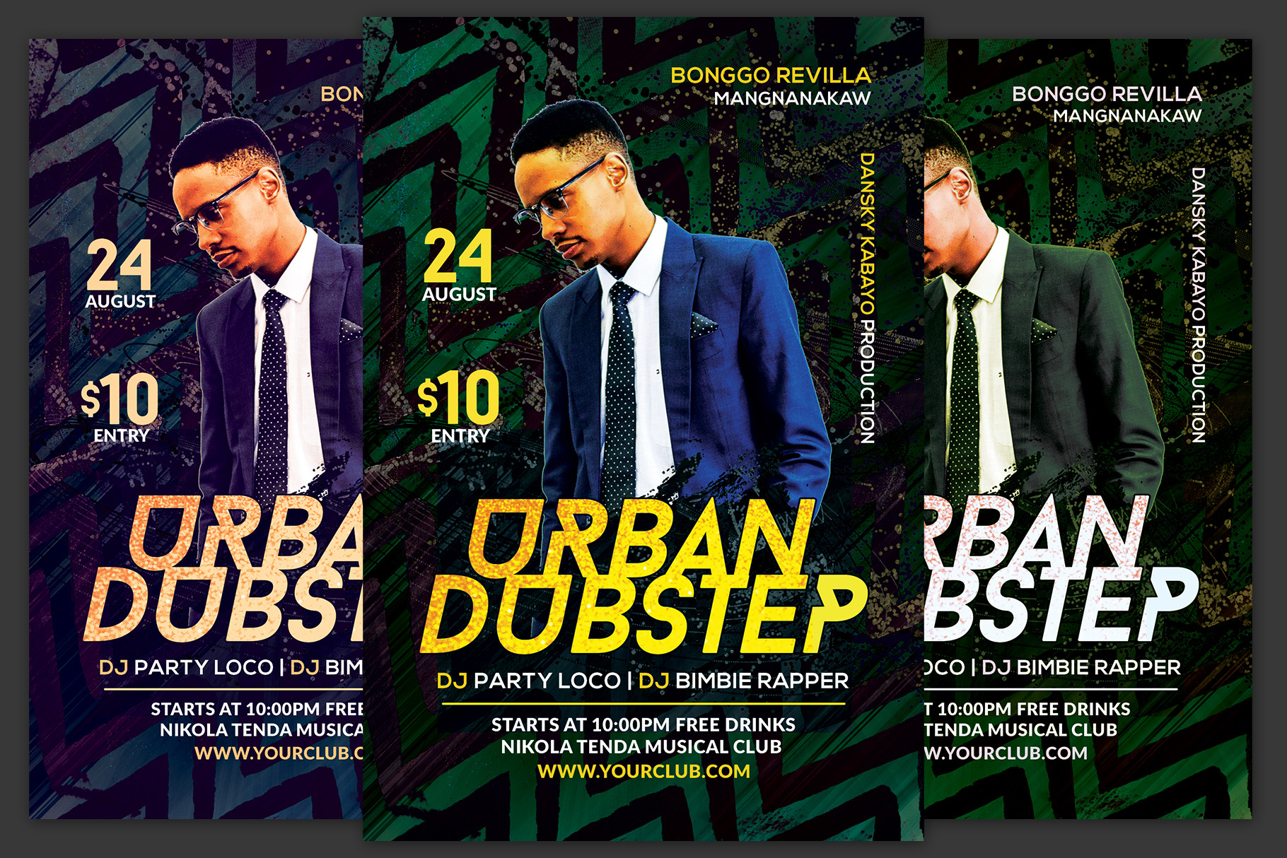 Urban Dubstep Flyer, a Flyer Template by KiraYamato Design Studio