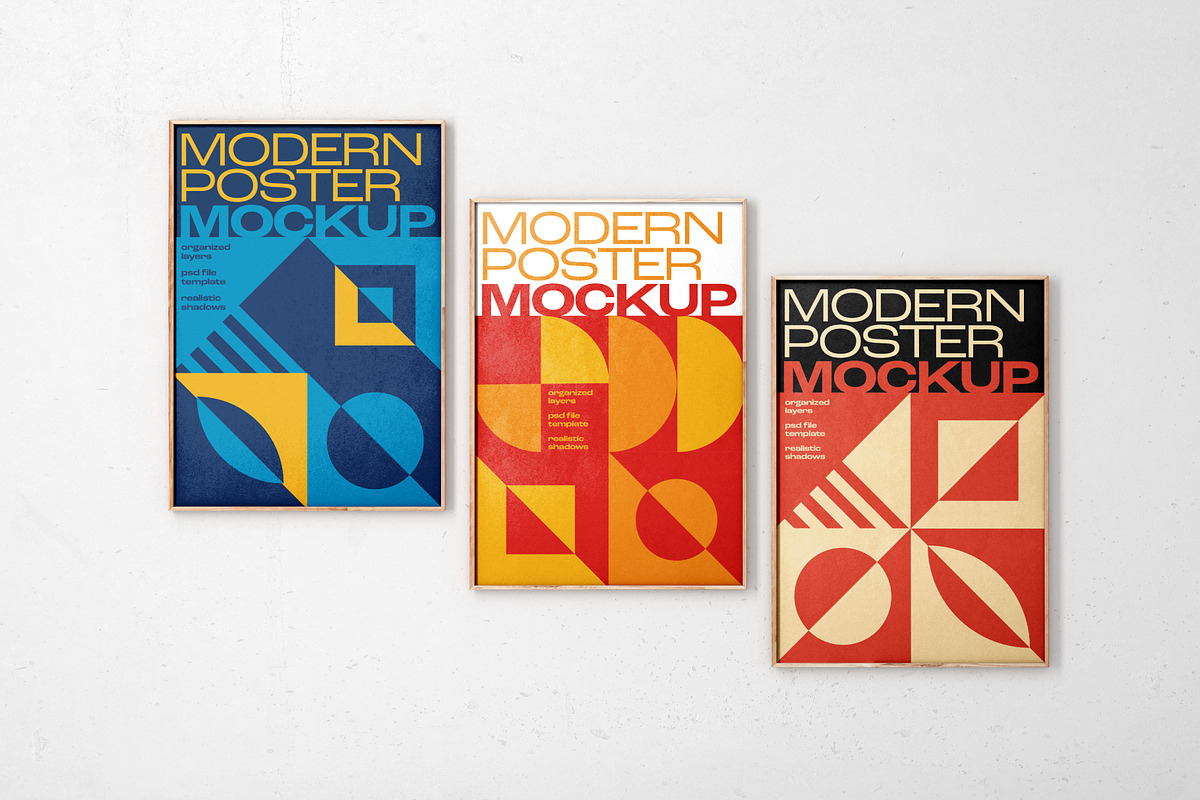 Modern Poster Mockup Set, a Print Template by Deeplab (Photo 19 of 25)