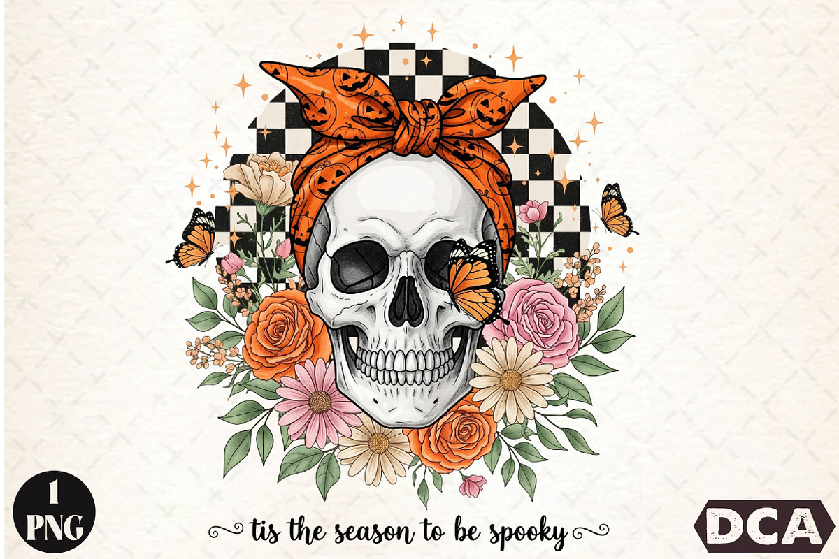 Halloween Skeleton Head, an Illustration by DreamCafeArt (Photo 1 of 7)